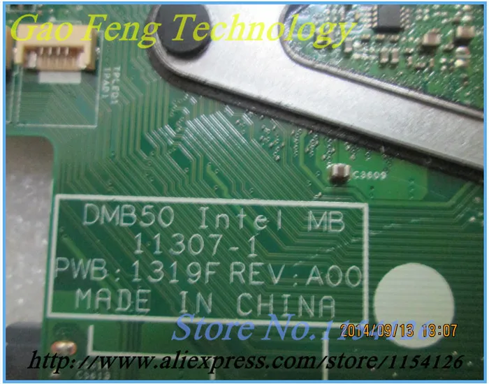 0NJF5X для Dell 15z 5523 DMB50 11307-1 1319F REV: A00 доска Процессор i5-3337U DDR3 интегрированная материнская плата для ноутбука тестирование