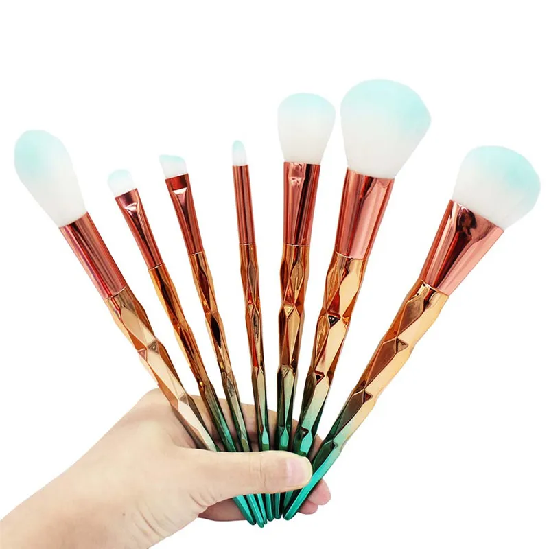 

7Pcs Double Color Foundation Blush Eyeshadow Face Makeup Brushes Set Brushes For Make Up Cosmetics Beauty Tool de1
