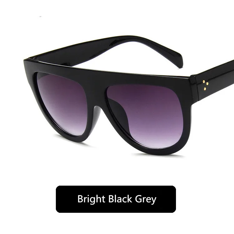 Zonnebril Dames солнцезащитные очки тенты для женщин и мужчин винтажные Ретро солнцезащитные очки Брендовые дизайнерские Hombre Oculos De Sol Feminino G10 - Цвет линз: bright black grey