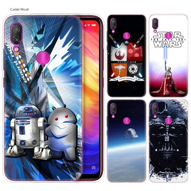 

Silicone Case for Xiaomi Redmi Note 7 6 5 Plus Mi A2 8 Lite Pro Prime Play Phone Cases Cover star wars force awakens