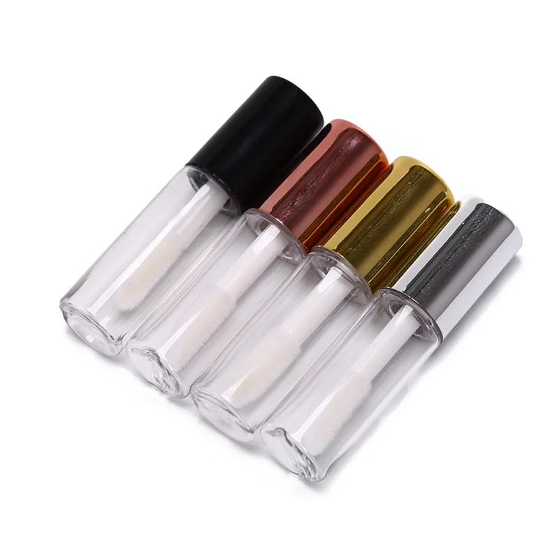 10 Pieces Plastic Lip Balm Tube Empty Transparent PE Lip Gloss Tubes