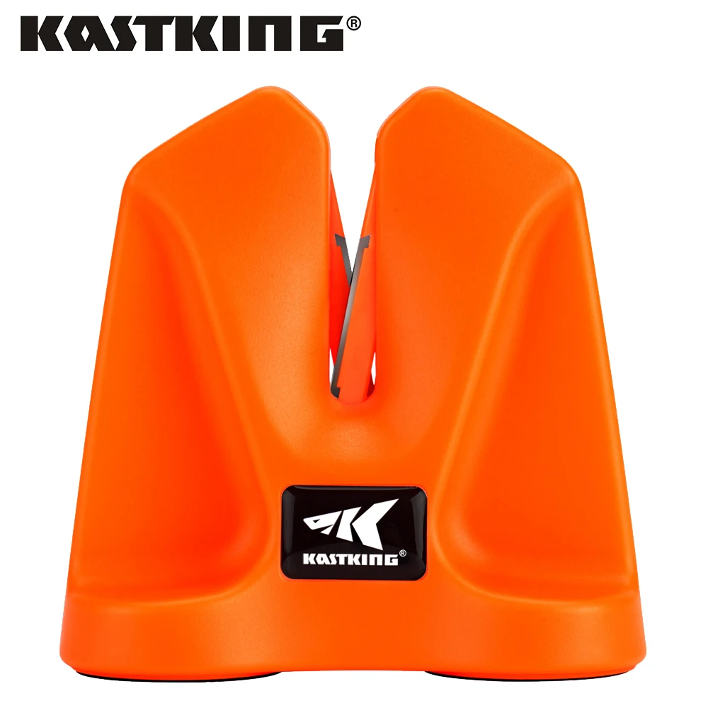 

KastKing Fishing Knife Sharpener Sharpen Serrated blades Fishing Tools with Anti-slip Silicone Bottom and Finger Protection