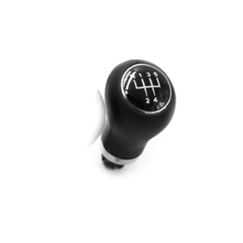 For Audi A1 2011 2012 2013 Car 5 / 6 Speed 12 mm Insert Hole Gear Stick Shift Level Knob Leather Cover - Название цвета: R12345 LEATHER