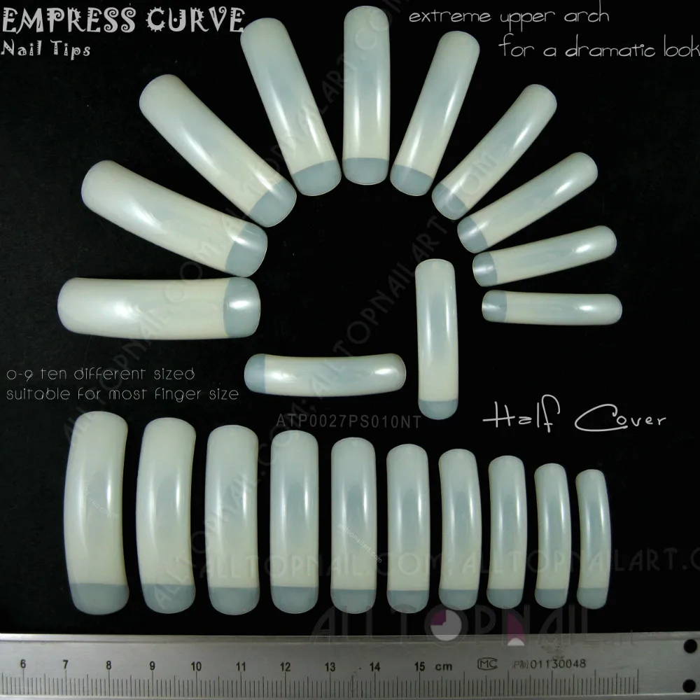 200 Sets Empress Curve False Nails Professional Extreme Long Nail Tips Natural Salon Nail Tips