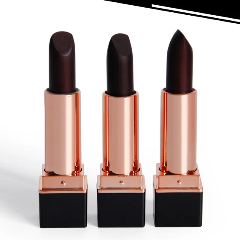 

black rose lipstick waterproof non-stick cup crystal jelly lipstick temperature change non-marking lip balm