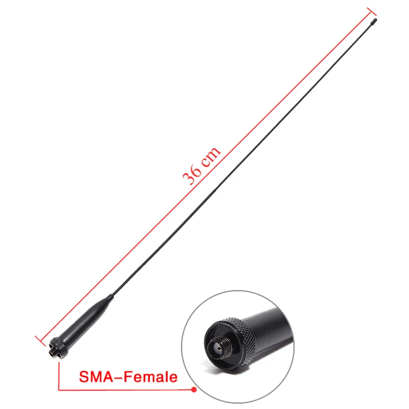 ABBREE AR-776 SMA-женский сплошной титановая антенна 144/430 мГц Dual Band свет для Baofeng UV-5R UV-XR 9r Водонепроницаемый Walkie Talkie