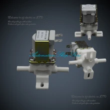 Пластиковый электромагнитный клапан, 12В DC 1/"(6 мм) электромагнитный клапан, для воды, воздуха, быстрое подключение
