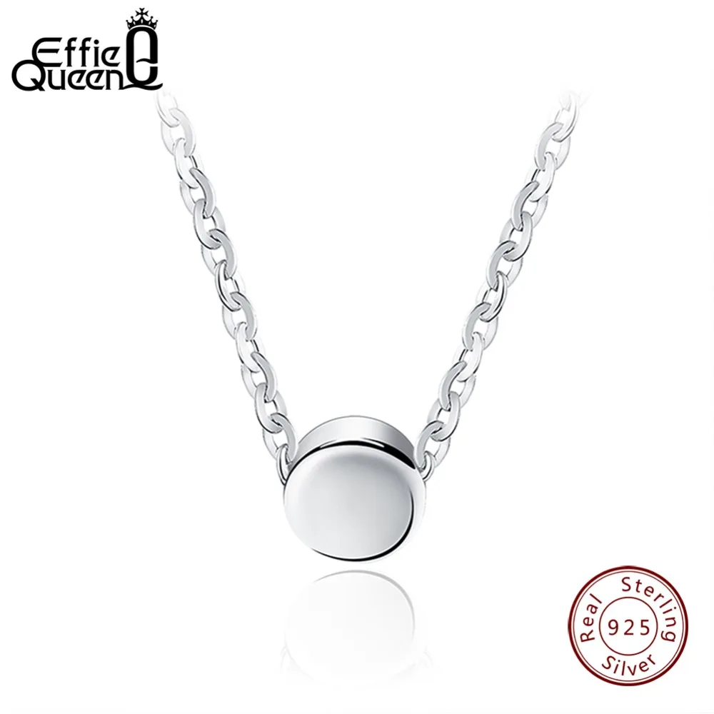 Женское ожерелье из серебра 925 пробы с круглой подвеской|love gift|round pendantsterling silver