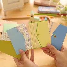 6 шт./пакет мини Новинка конверт свежий деревня Стиль открытка Толстовка с принтом "Буквы", для карт Скрапбукинг подарок в Корейском стиле statonery papelaria