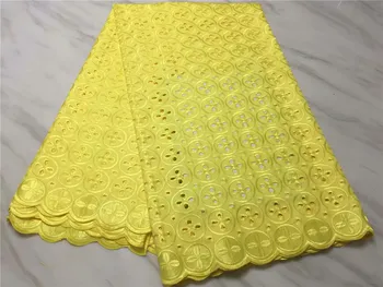 

Swiss Voile Lace In Switzerland High Quality Embroidery Design Tulle Lace Fabric 2018 African Swiss Voile Lace Fabric yellow