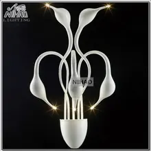 Белый настенный светильник с лебедем, светильник с 5 лебедями, Домашний Светильник, настенные светильники