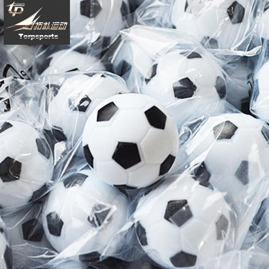 Table Football Game Tabletop Soccer Game 4pcs/set White Resin Soccer Standard Table Football Tables Games Parts Mini Ball Fussball Board Game Babyfoot Entertainment Tool