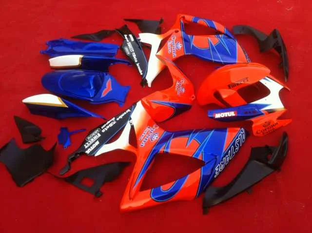 Изготовленный на заказ мотоцикл обтекатель комплект для SUZUKI GSXR600 750 K6 06 07 R 600 GSXR750 2006 2007 ABS красный синий Обтекатели+ подарки SB92