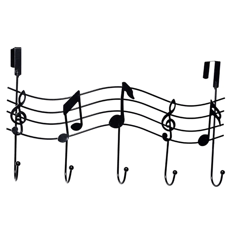 buy 5 Hooks Over Door Accessory Holder Organizer Rack Decorative Hanger for Scarf Belt Hat Jewelry TB Sale