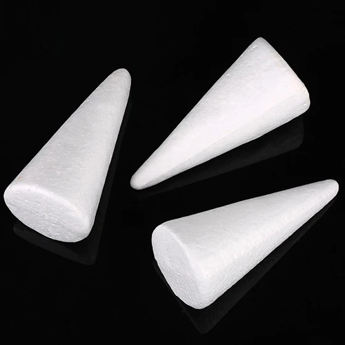 

10Pcs DIY Material Christmas Xmas Decor Craft Modeling Foam Circular Cones