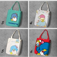 Смокинги, Мультяшные студенческие печатные холщовые сумки для покупок, большая емкость, настраиваемая Сумка-тоут, модные женские повседневные сумки на плечо