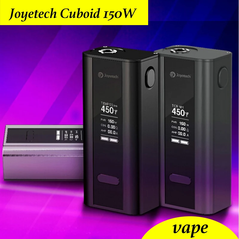 Original Joyetech Cuboid 150W TC150W box mod vape Temperature Control electronic cigarette case without liquid