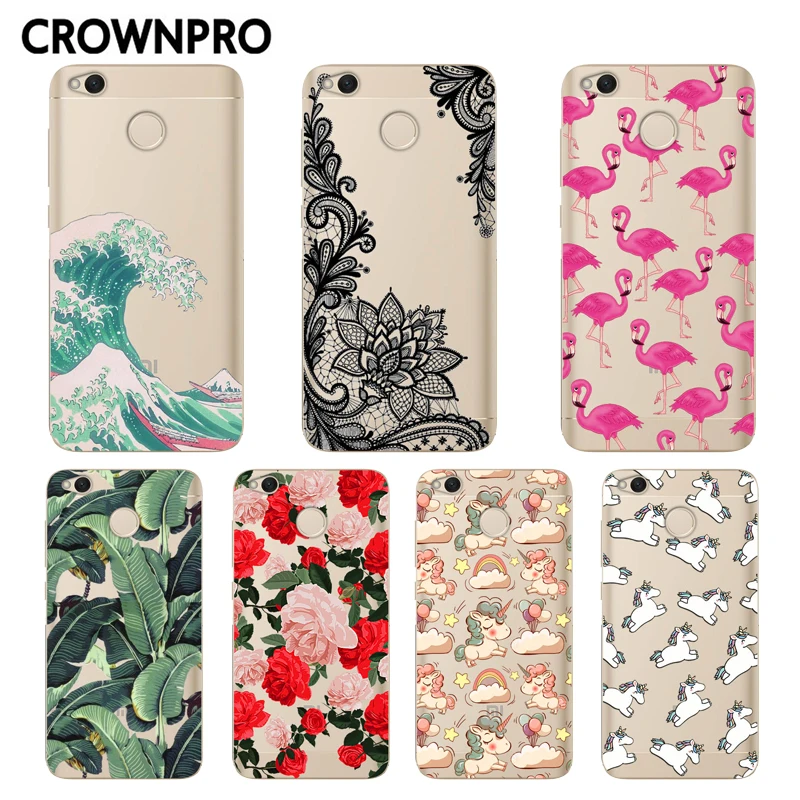 Мягкий силиконовый чехол CROWNPRO 5 0 дюйма для Redmi 4X защитный с рисунком Xiaomi Pro чехлы