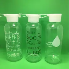 Творческий 600 мл мой lemon воды бутылка пластиковые бутылки прекрасный Бутл Прозрачный флакон Портативный бутылка для воды agua спортивный для напитков