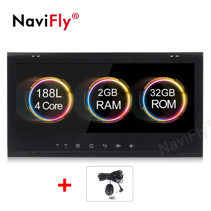 NaviFly Android9.1 32G rom 4G wifi Автомобильный мультимедийный плеер для Volkswagen VWTouareg Multivan T5(2002-2010) Автомобильный USB Радио BT RDS - Цвет: standard