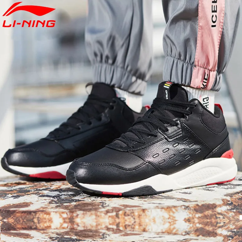 Li-Ning/Женская Классическая обувь для отдыха; теплые флисовые Нескользящие кроссовки с подкладкой; спортивная обувь; AGCN156; YXB251