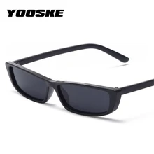 YOOSKE маленькие квадратные солнцезащитные очки для женщин Кошачий глаз винтажные дизайнерские прямоугольные солнцезащитные очки для мужчин маленькая оправа ретро солнцезащитные очки UV400