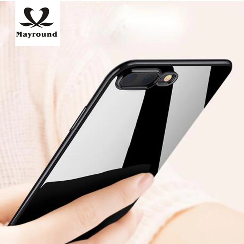 

MAYROUND Jet Black Hybrid Soft Silicone Fundas Capa Shockproof Flexible Glossy Thin Slim CaseFor Appple iPhone 8 8 Plus Cover