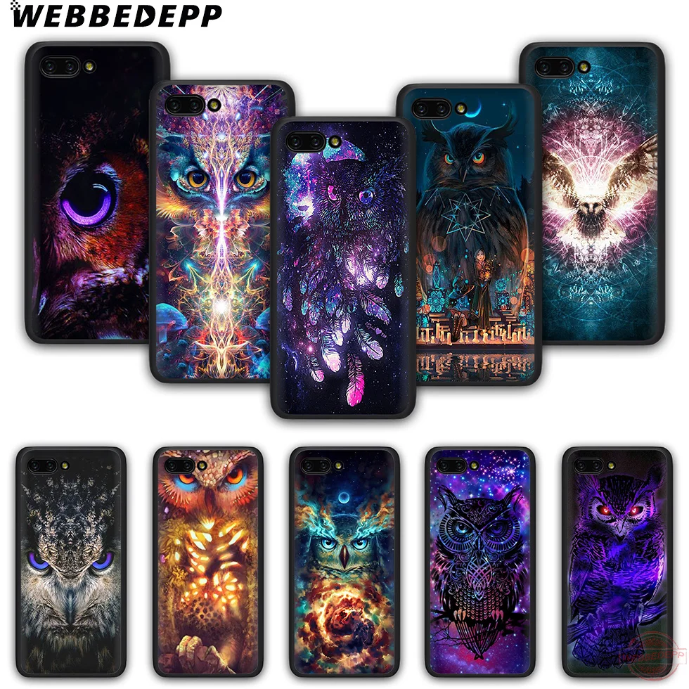 WEBBEDEPP звезда Сова чехол для телефона из ТПУ с принтом Honor 6A 7A 2 ГБ/3 ГБ Pro 7C 7X 8X 8C 9 10