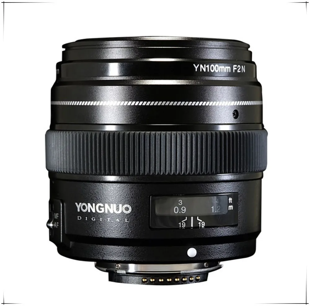 YONGNUO 100 мм F2 Средний телеобъектив с автоматической фокусировкой Большая диафрагма для Nikon