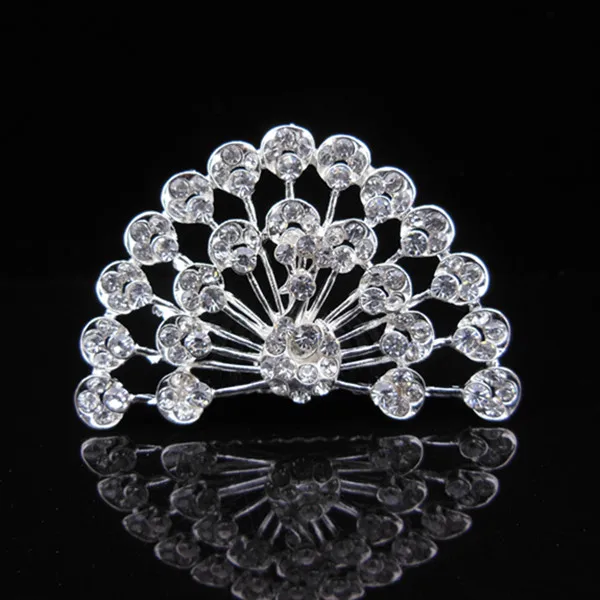 

3 Pcs New Mini Women Wedding Bridal Party Prom Rhinestone Crown Hair Comb Pin Tiara Headband Hairband Girl's Gift Hair Accessory