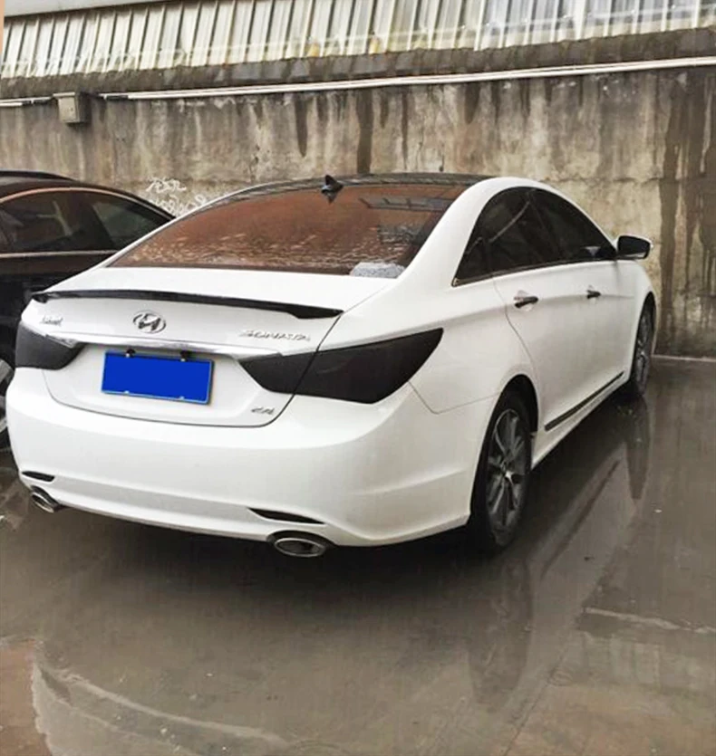 Для Hyundai Sonata Car Decoration 2011 2012 2013 АБС пластик краска цветной задний спойлер для
