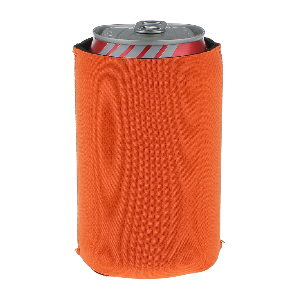 10 Pieces Neoprene Cooling Beer Drinks Bottle Tin Can Cooler Sleeve Holder