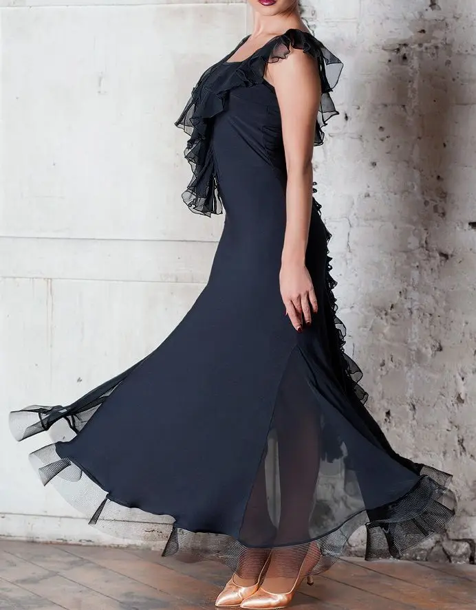 Ballroom dance costumes standard dance dresssleeveless Waltz ballroom skirt for women ballroom competition dresses