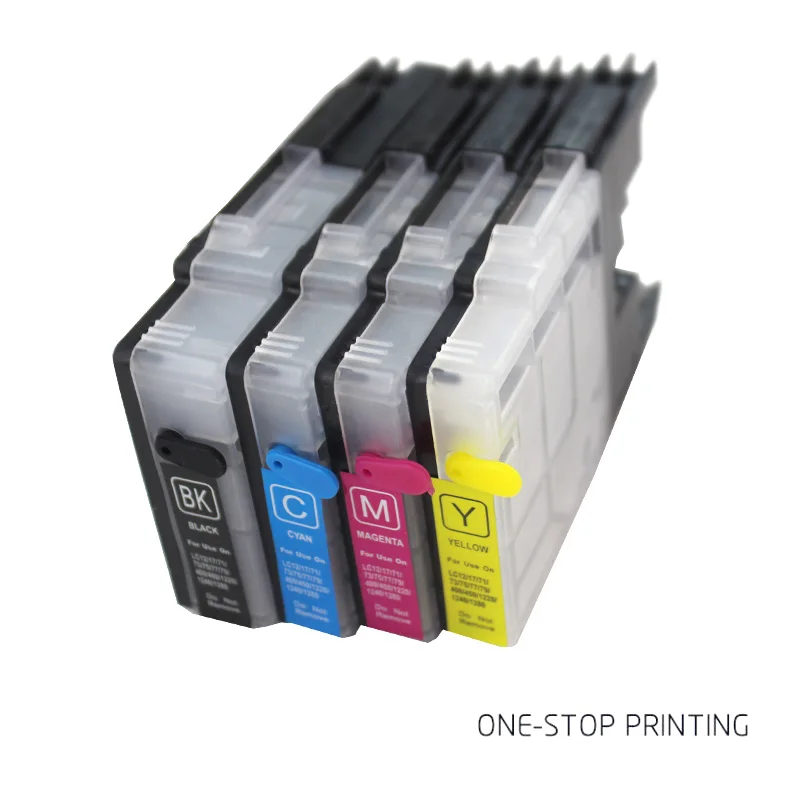 4PK LC1240/LC1280/LC75/LC73/LC77/ LC79/LC12/LC17/LC450/LC400 пустые многоразовые чернильные картриджи для
