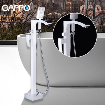 

GAPPO Sanitary Ware Suite do anheiro taps white free bathtub faucets brass bathroom rainfall shower bathtub faucet baignoire