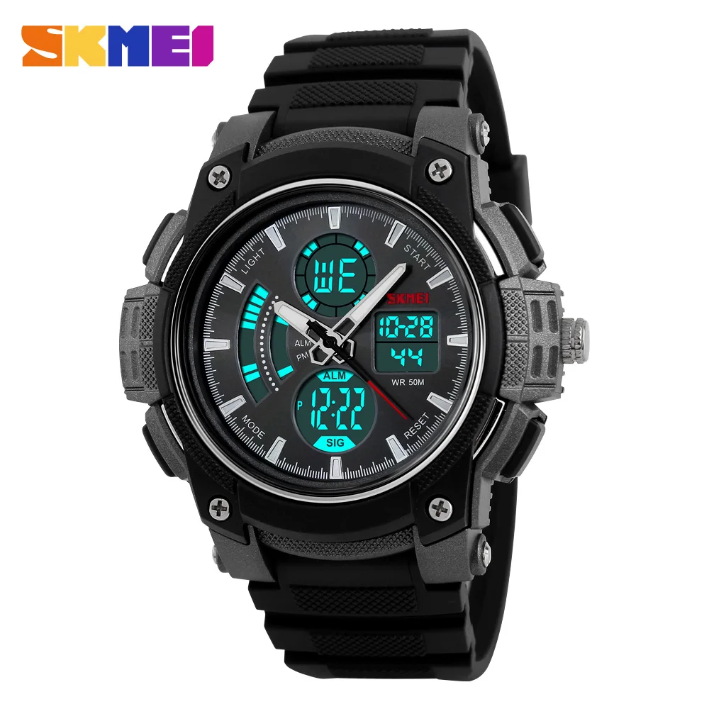 dual analog and digital watches
