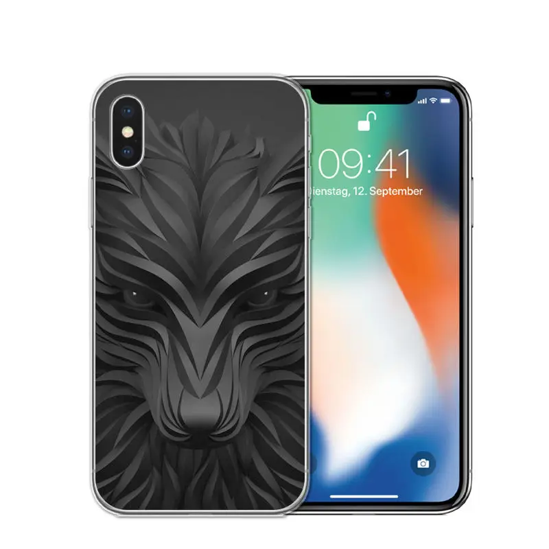 RUIXKJ для iphone X, 8, 8 Plus, 7, 6, 6S Plus, 5S, SE, крутой тигр, Сова, кошка, собака, мультфильм, окрашенный силиконовый чехол для телефона, для iphone 7, чехол