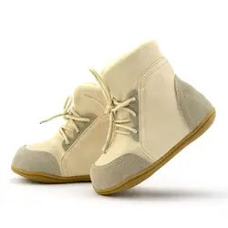 Натуральная кожа ребенка скольжению Женские зимние сапоги ботинки для девочек мужской Mdeium брюки с хлопковой подкладкой для мальчиков