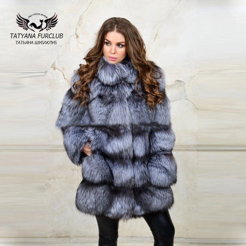 

Tatyana Furclub Imported Fox Coat,Fur Coat Natural Fur,Fashion Female Top Quality Luxurious Fur Coat,Women's Fox Fur Coats