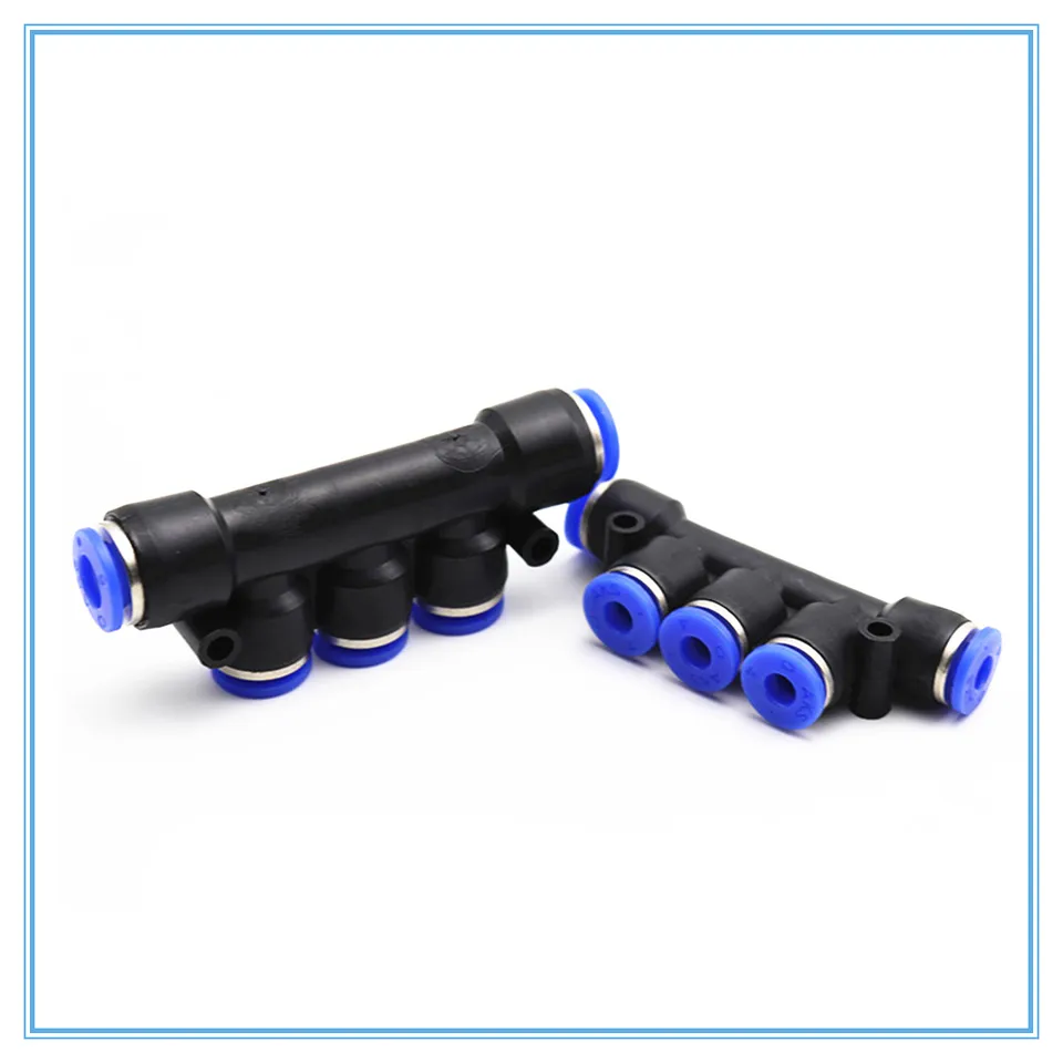6mm Equal Tee Pneumatic Connector - 2 Pcs