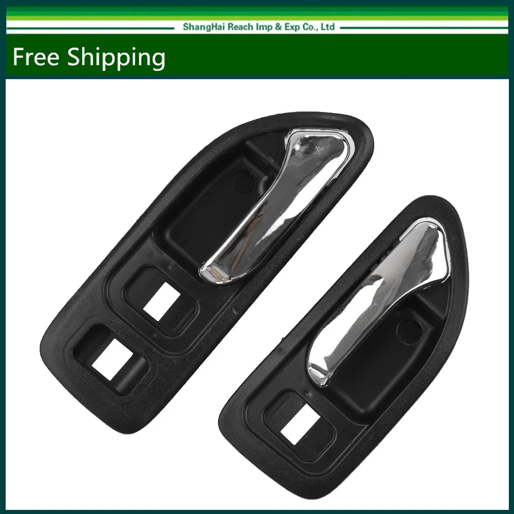 Black Inside Door Handle Fit For 94-97 Honda Accord (Front Pair Left &amp Right) Free Shipping OE#: 72165-SV4-003-J/72125-SV4-003 |