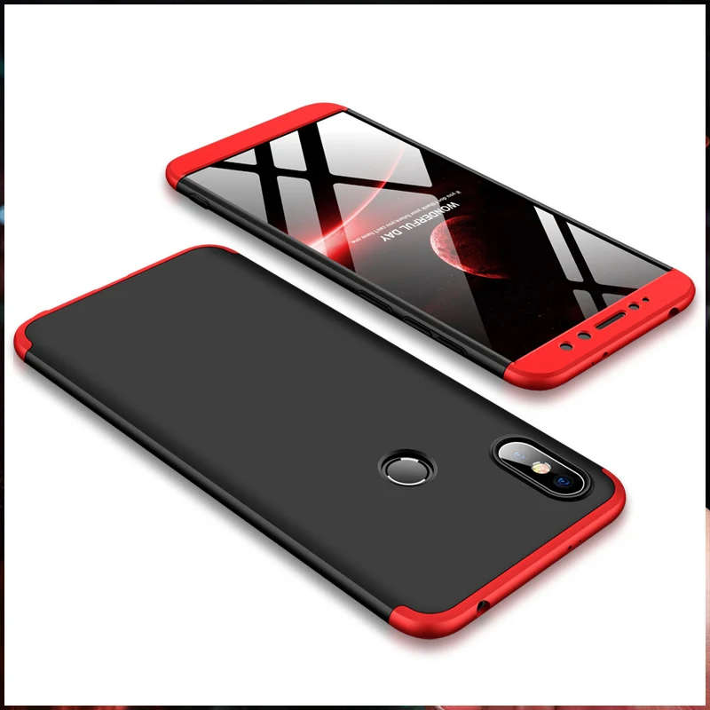 Чехол для телефона Xiaomi redmi S2 Y2 чехол 360 полный защитный 3 в 1 матовый Жесткий ПК