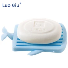 Мыльница для туалета креативный простой мыльница милый в форме Кита пластиковая мыльница канализация мыльница