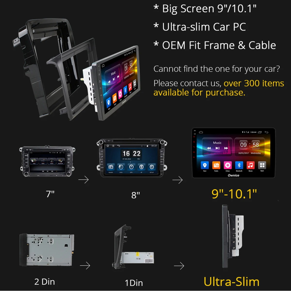 Clearance 1 Din 9" IPS Android 9.0 Octa Core 32G ROM Car DVD Player GPS Radio Stereo 4G For KIA Morning Picanto 2016 2017 2018 DSP CarPlay 2