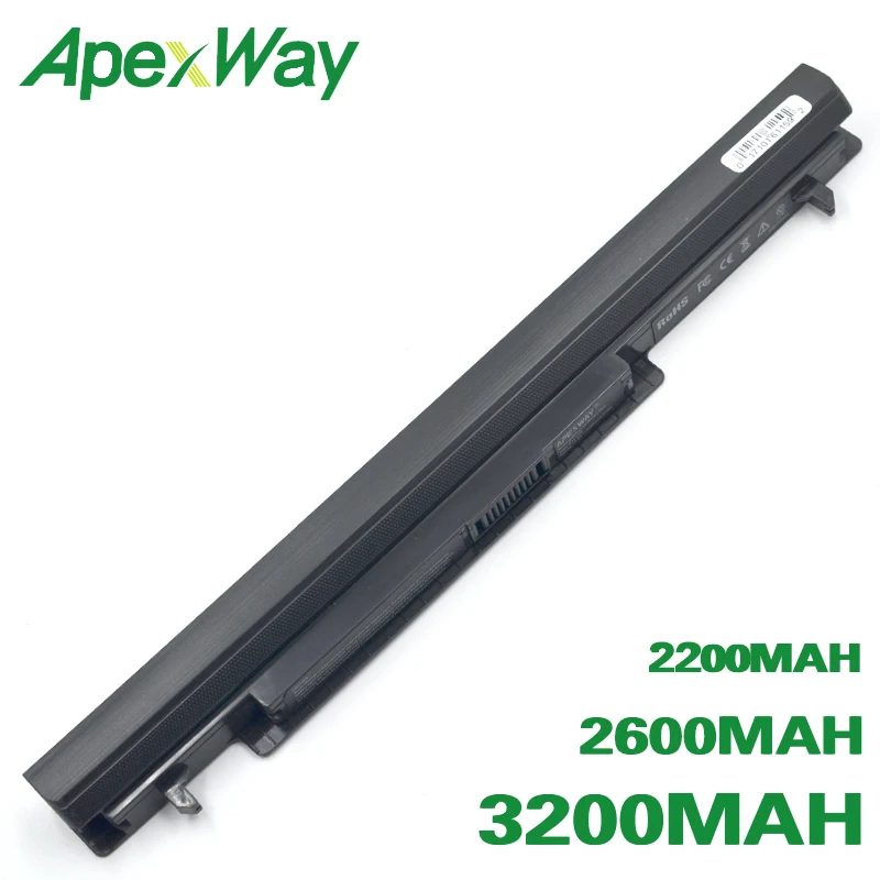 ApexWay Аккумулятор для ноутбука ASUS A31-K56 A32-K56 E46 E46C E46CB E46CM K46C K46CA K46CB K46CM K46V K56C K56CA K56CB K56CM K56V