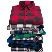 Повседневная рубашка с длинным рукавом из хлопка, Мужская Фланелевая рубашка в клетку, новинка, осенняя рубашка, мужская хлопковая рубашка в клетку, мужская рубашка в клетку