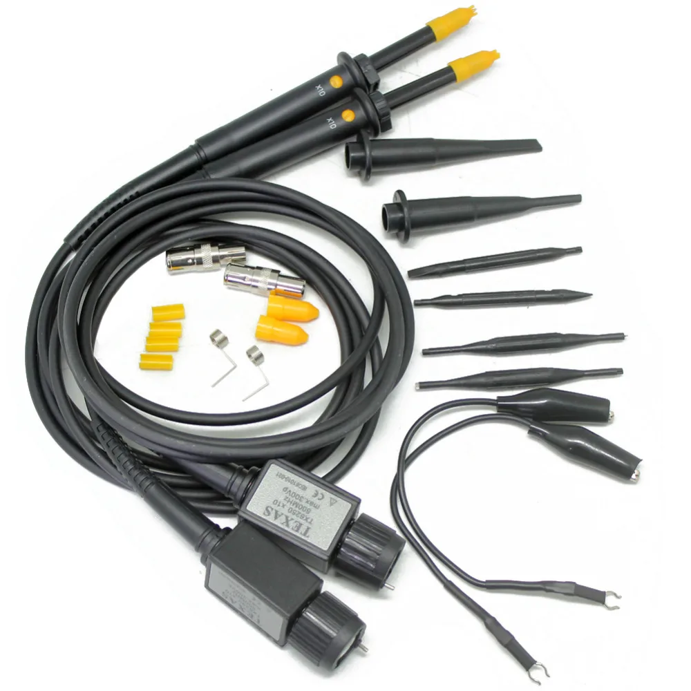 Two new 500MHZ Oscilloscope clip probes w/ readout pin fitprobe clip