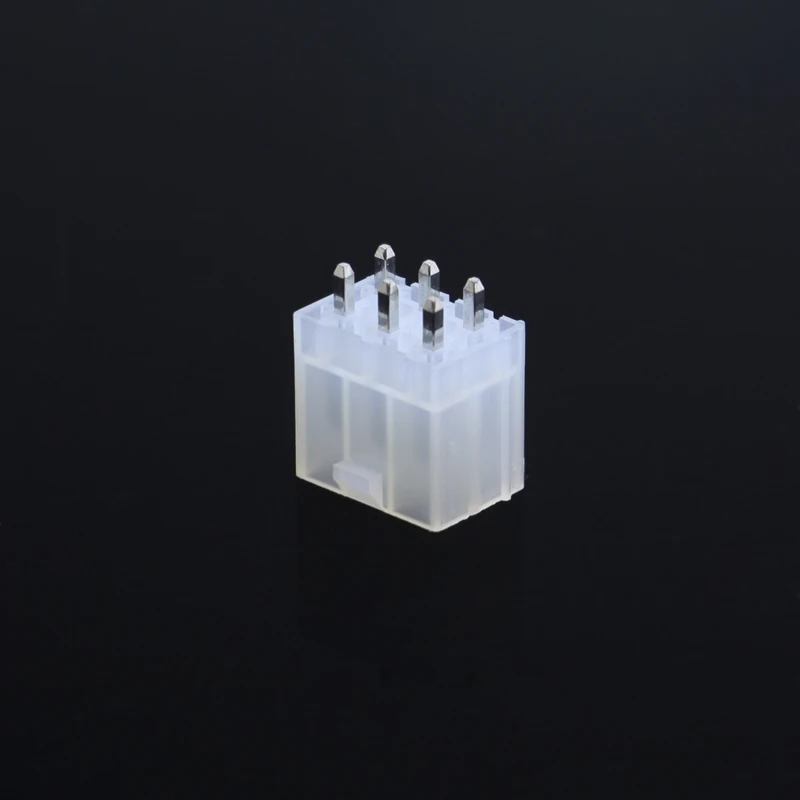 

4.2mm Pitch 5557 Connector Plug Socket Butt Straight Head Block Solid Double Row 6p For PCB Pin Pedestal PCB Solder