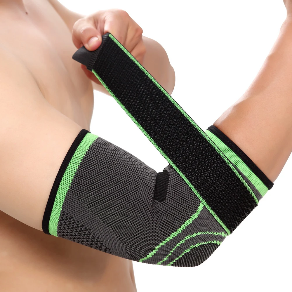 Mumian Adjustable Compression Elbow Pad Elbow Brace Sleeve for