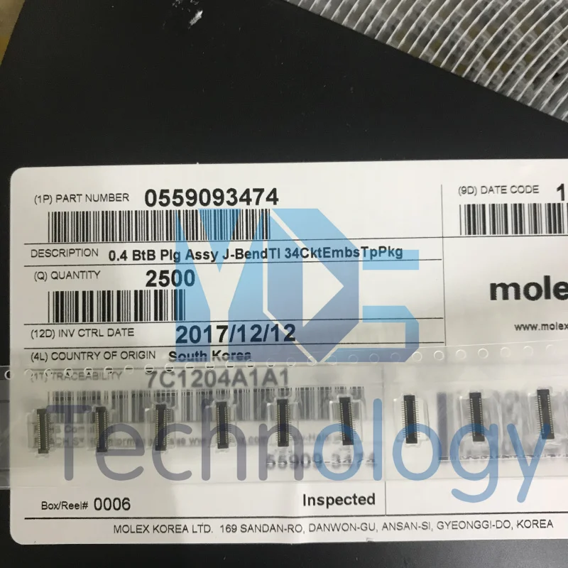 55909-3474 559093474 штекер BTB 34POS DL VERT SMD MOLEX разъем новый и оригинальный